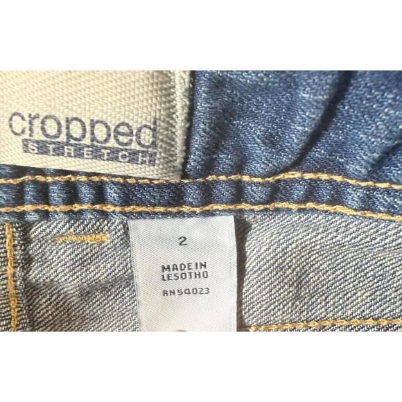 GAP Low Rise Cropped Stretch Denim Capri Women Jeans Size 2 - Picture 4 of 16